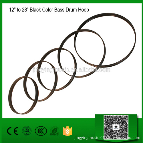 12" to 28" Black Color Bass Drum Hoop